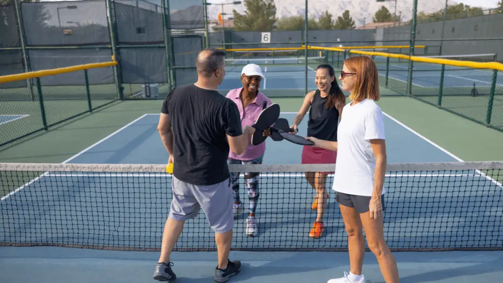 Peoples playing in  Pickleball Court Los Angeles