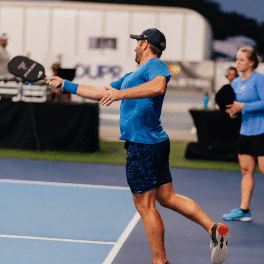 Adam stone playing pickleball